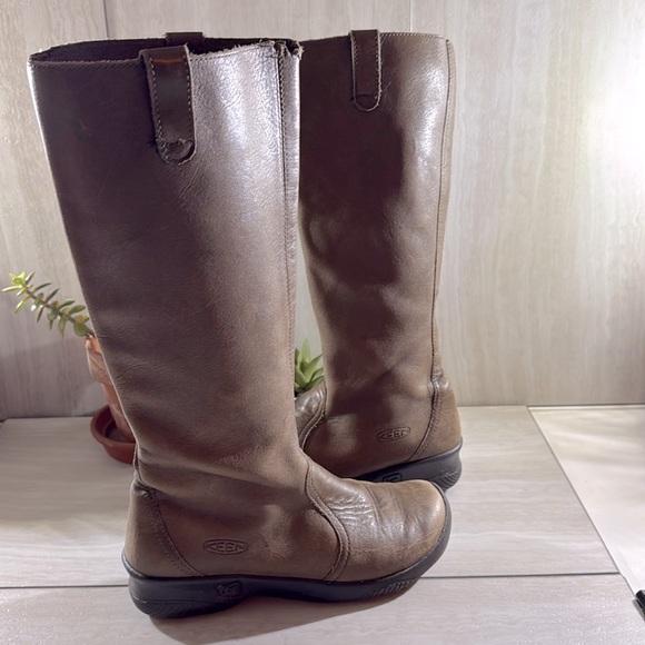 keen tall leather boots